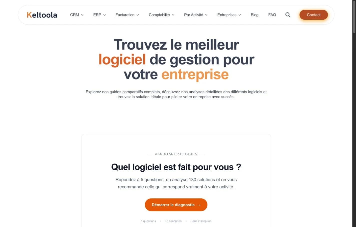 Capture du héros du site Keltoola.